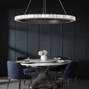 Axyaa Marble Black Gold Chrome Chandelier Pendant Light for Living Room