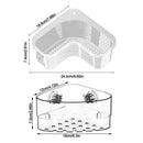 Axyaa Sink Drain Rack & Sponge Holder Wall Mount Kitchen Storage Basket