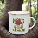 Axyaa Mushroom Enamel Coffee Mug with Handle - Creative Tea Water Cup Ideal for Travel
