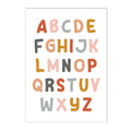 Axyaa Rainbow Alphabet Number Cartoon Canvas Wall Art for Baby Kids Room