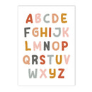 Axyaa Rainbow Alphabet Number Cartoon Canvas Wall Art for Baby Kids Room