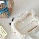 Axyaa Plush Cartoon Dog Napkin Holder: Cute Tissue Storage Box for Home Kitchens