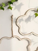 Axyaa Cloud Hollow Wood Sign Cutout Hanging Ornament - Party Wreath Christmas Decoration