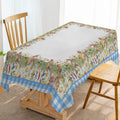 Axyaa Table Runner - Farmhouse Dining Decor for Kitchen, Wedding Party, Rabbit Flower Mushroom Theme