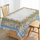 Axyaa Table Runner - Farmhouse Dining Decor for Kitchen, Wedding Party, Rabbit Flower Mushroom Theme
