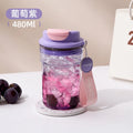 Axyaa Summer Plastic Cup: Large Capacity Sports Tumbler Water Cup Gift
