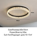 Axyaa LED Ceiling Light Dimmable Modern Round Glossy Lighting Fixtures