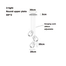 Axyaa Glass Design Ceiling Chandelier Suspension Light for Living Room