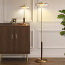Axyaa Nordic LED Desk Lamp Luxury Walnut Wood Modern Floor Light