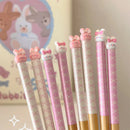 Axyaa Kawaii Bunny Wooden Chopsticks | Korean Japanese Sushi Tableware