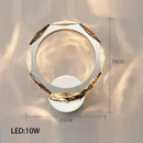 Circular Crystal Ceiling Light by Axyaa - Luxurious Living Room Decor