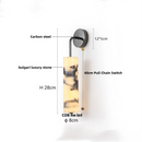 Axyaa Wood Canopy LED Wall Lights - Japan Style Marble Stone Sconce Lighting
