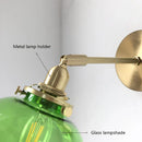 Axyaa Glass Wall Lamp Bedroom Bedside Nordic Minimalist Arm Wall Lights