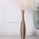 Axyaa Gold Resin Tall Floor Vase, 26 Inch, Living Room Decor