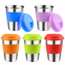 Axyaa 304 Stainless Steel Coffee Cup with Cover, Portable Travel Mug, 350ml