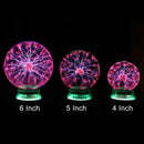 Axyaa Plasma Ball Light 3/4/5/6 Inch Night Light for Christmas Kids Gift & Party Decor