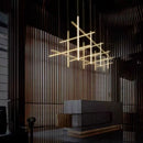 Axyaa Minimalist Villa Living Room LED Chandelier Staircase Lamp