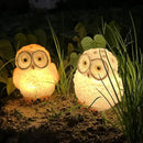 Axyaa Solar Owl Night Light Outdoor Waterproof Landscape Decor LED Powered Lamp