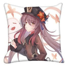 Genshin Impact Anime Cushion Cover Pillow Case for Home Decor by Axyaa