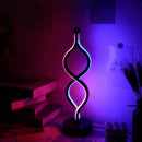 Axyaa Twist Shape USB Desk Lamp in Purple