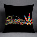 Axyaa Green Leaf Theme Pillowcase - Decorative Polyester Home Decoration 45*45cm