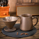 Axyaa Retro Ceramic Coffee Brewing Set - Handcrafted Kiln Design