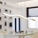Axyaa LED Wave Chandelier: Industrial Retro Nordic Design for Kitchen, Dining room, Office