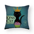 Funny Cartoon Cat & Dog Pillow Covers by Axyaa: Luxury Sofa Bed Decor Pillowcase