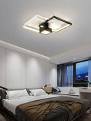 Axyaa Geometric LED Ceiling Light, Modern Minimalist Grand Living Room Lamp