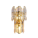 Axyaa Light Luxury Crystal Wall Lamp for Living Room, Bedroom, Study, and Hallway