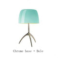 Modern Bauhaus Glass Table Lamp in Vibrant Colors by Axyaa
