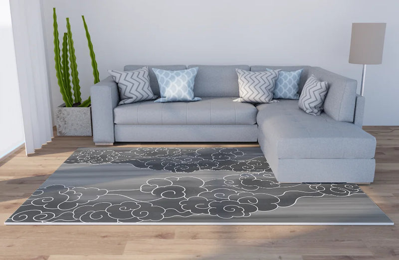 Axyaa Marble Texture Printed Carpet for Home Living Room and Bedroom Decoration