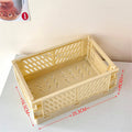 Axyaa Ins Folding Storage Rack Box | Portable Organizer for Desktop, Food, Toys & Stationery