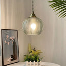 Axyaa Nordic Green Glass Pendant Light, LED Ceiling Hanging Ball for Kitchen Dining Bedroom