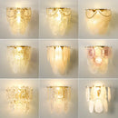 Axyaa Crystal Wall Lamp: Postmodern Living Room TV Background Creative Bedroom Light
