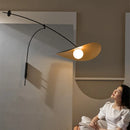 Axyaa Metal Swing Arm Wall Sconce Vintage Style Bedside Reading Lamp