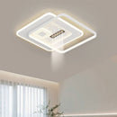 Axyaa Minimalist Black White LED Ceiling Lamp for Living Room Bedroom Indoor Lighting