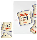 Axyaa Cat Toast Bread Plate Cake Bone Household Rice Supplementary Food Plate