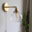 Axyaa Nordic Pumpkin Glass Wall Lamp for Home Lighting
