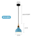 Axyaa Nordic Wood Handle Chandelier Pendant Light
