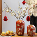 Axyaa New Chinese High-End Ceramic Vase for Elegant Living Room Decoration