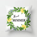Lemon Pattern Summer Cushion Cover for Sofa Decor by Axyaa