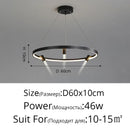 Axyaa LED Chandelier Aluminium Pendant Lamp Modern Lighting for Home Décor