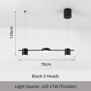 Axyaa Nordic Minimalist LED Dining Table Pendant Light for Hotel Front Desk