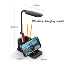 Axyaa LED Desk Lamp with Phone Holder & Pen Holder - Rechargeable Dimming Reading Light