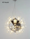 Axyaa Designer Glass Bubble Chandelier for Living Room Bar Decor Lighting