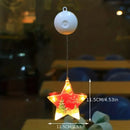 Christmas LED Suction Cup Lamp Decor: Axyaa Creative Curtain Set for Tree Decor