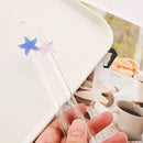 Axyaa Starfish Glass Straw Set: Eco-Friendly Bar Accessories with Cleaning Brush