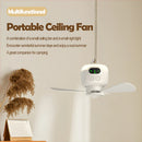 Axyaa Portable Rechargeable Ceiling Canopy Fan with Remote Control Light