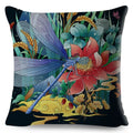 Axyaa Dragon Fox Firebird Linen Cushion Cover 45*45cm